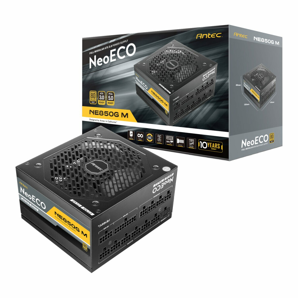 Antec CSK1000 PRO ATX3.1 Semi-Modular 1000W Power Supply (80 PLUS Bronze, PCIe 5.1, ATX 3.1 Certified)